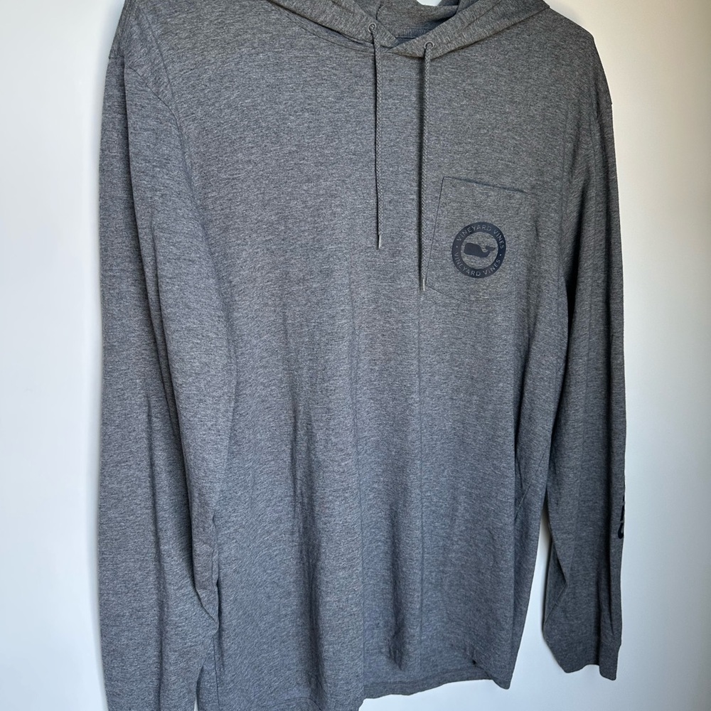 VINEYARD VINES Gray Men's Hoodie size L